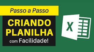 Como Fazer PLANILHA no Excel Facilmente  Passo a Passo [upl. by Anaet]