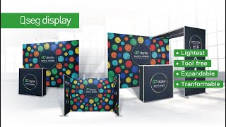 How to assemble Cost effective modular Qseg lightest trade show display [upl. by Darline]