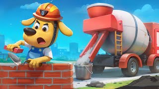 Construction Engineer  Educational Videos  Cartoons for Kids  Sheriff Labrador [upl. by Onnem]