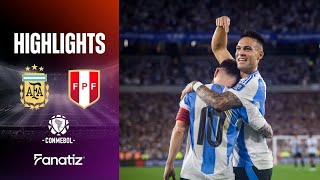 Argentina vs Peru 10  Highlights  World Cup Qualifiers 2026 [upl. by Nannahs]