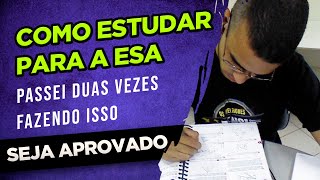 COMO ESTUDAR PRA PROVA DA ESA PASSEI DUAS VEZES FAZENDO ISSO  Papirando [upl. by Chaddy]