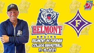 Belmont vs Furman 111521 Free College Basketball Pick and Prediction CBB Betting Tips [upl. by Gertrud]