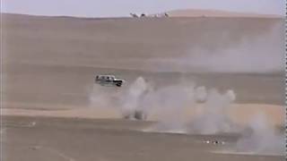 Mk19 Grenade Launcher vs Moving Jeep Kuwait 1999 [upl. by Sharlene]