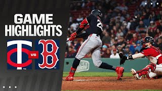 Twins vs Red Sox Game 2 Highlights 92224  MLB Highlights [upl. by Leuamme652]