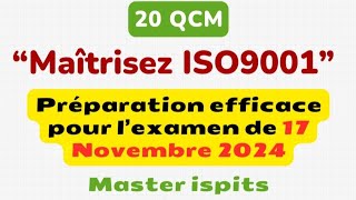 quotMaîtrisez ISO 9001  20 QCM Essentiels pour Assurer Votre Réussite à l’Examenquot Master ISPITS [upl. by Akir]