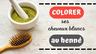 Couvrir ses cheveux blancsclairs avec du henné  explication du 2 temps [upl. by Oigimer]