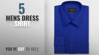 Top 10 Royal Blue Mens Dress Shirt 2018 JD Apparel Mens Long Sleeve Regular Fit Solid Dress [upl. by Concha484]