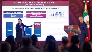 10724 l AMLO ENTREGA las PRIMERAS PENSIONES del BIENESTAR [upl. by Meraree]