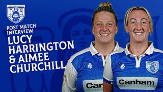 PostMatch Interview  Lucy Harrington and Aimee Churchill [upl. by Kalikow]