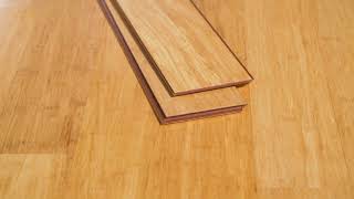 Ambient Natural Strand Engineered Click Lock Bamboo Flooring in 3ft Lengths [upl. by Knorring]