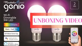 Mirabella Genio Smart Home LED Lights  Unboxing [upl. by Nyltiak468]