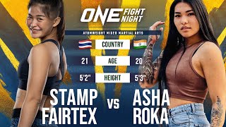 Stamp Fairtex vs Asha Roka  Full Fight Replay [upl. by Serene]