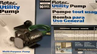 Unboxing Pentair Flotec FP0F360AC CYCLONE™ Water Removal Utility Pump [upl. by Reivilo707]