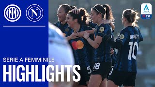 INTER WOMEN 11 NAPOLI  INTER WOMEN HIGHLIGHTS  2122 Serie A Femminile ⚫🔵 [upl. by Thedrick]