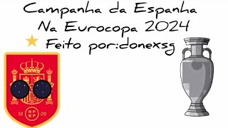 Campanha da Espanha na eurocopa de 2024 drexyzyt [upl. by Carol]