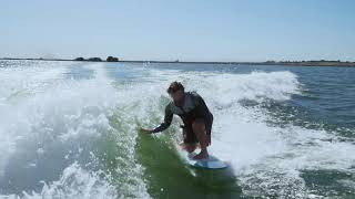 Hyperlite Satellite Wakesurf Board  WakeMAKERS quotOur Takequot Review [upl. by Ilyak]