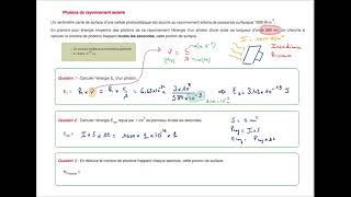 STI2D  Photons du rayonnement solaire  correction [upl. by Aloysius]