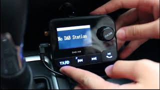 Car DAB Radio FM Transmitter Bluetooth MP3 Music Receiver Handsfree Car Kit [upl. by Alanson401]