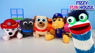 Fizzy Plays With Paw Patrol and Puppy Dog Pals  Fun Videos For Kids [upl. by Eilyk]