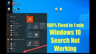 Fix Windows Search Bar Not Working  Cant Type In Windows 10  Search And Start Menu Type Resolve [upl. by Lacie]