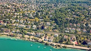 Drone Views of Switzerland in 4k Zollikon amp Küsnacht Goldbach  Zurich [upl. by Vento]