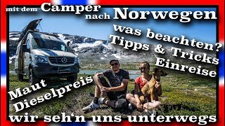 Tipps amp Tricks Mit dem Wohnmobil nach Norwegen  wirsehnunsunterwegsde [upl. by Mat222]