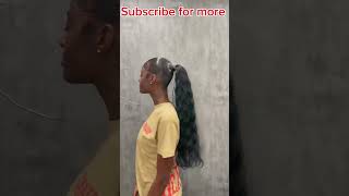 Sleek Ponytail In 30 Seconds💯 Water Wave Bouncy Ponytail On Thin Hair Ftelfinhair Review [upl. by Aratahc]