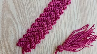 Amazing 🤩 crochet bookmark 🔖bookmark tutorialsb crochet ideas [upl. by Unni]