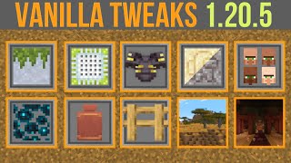 Minecraft 1205 Vanilla Tweaks  Golden Savanna Variated Villagers amp More [upl. by Sacrod863]