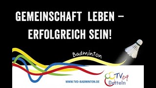 LIVE Badminton  TV Datteln 1 vs TSV Heimaterde MH 1  Verbandsliga N1 NRW [upl. by Sapowith]