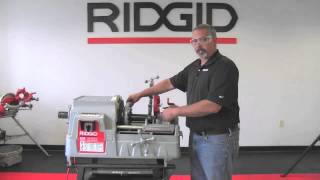 How To Use The RIDGID® 535M Threading Machine [upl. by Taber748]