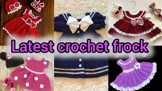 Latest crochet frock design 2024💃  beautiful crochet frock design ideas 👗 [upl. by Quillan]