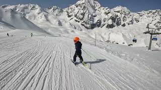 Anton skiing in Sulden am Ortler  Solda  April 2024 [upl. by Wye972]