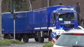 LKW mit AnhMLW2 mit Anh SwPuMzKw mit AnhMTW THW OV Ratingen in Münster [upl. by Maite]