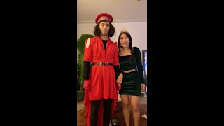 The ultimate Lord Farquaad and Princess Fiona Halloween transformation [upl. by Iaoh]