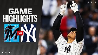 Marlins vs Yankees Game Highlights 4824  MLB Highlights [upl. by Honey]