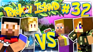 DOUBLE BATTLES  PIXELMON ISLAND SMP 32 Pokemon Go Minecraft Mod [upl. by Stevena]