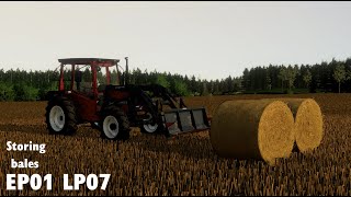 Storing strawbales  FS22 Niemiskylä LP07 singleplayer [upl. by Rede363]