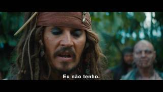 Piratas do Caribe 4  Trailer Oficial apresentada pelo Capitão Jack Sparrow  Walt Disney Pictures [upl. by Wycoff]