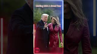 Happy New Year trump melaniatrump shorts fpy [upl. by Sibilla]