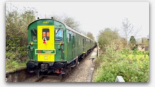 THE HASTINGS DIESELS LTD 7 COACH COGLOAD CLIMBER RAILTOUR RACES THROUGH TEMPLECOMBE STATION 6424 [upl. by Fancy]