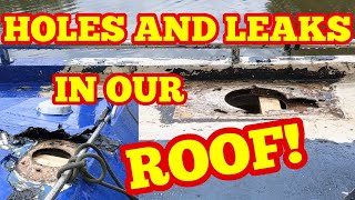 We have HOLES in the ROOF of our narrowboat How can we repair them [upl. by Doownil]