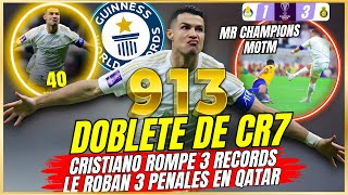 🤩 DOBLETE de GOLAZOS de CRISTIANO vs Gharafa llega a 913 Goles 🥇 ROMPE 3 RECORDS MUNDIALES 🚀 CR7 MVP [upl. by Duthie]