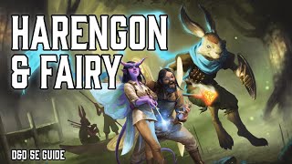 Harengon amp Fairy Races  Wild Beyond the Witchlight  DND 5e [upl. by Aihsatsan]