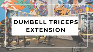 DUMBELL TRICEPS EXTENSION [upl. by Anitneuq]