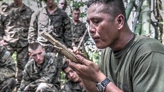 US Marines Learn Jungle Survival Skills From Philippine Marines [upl. by Greenwell]