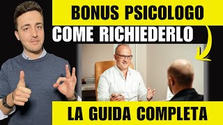 BONUS PSICOLOGO 2024 come RICHIEDERLO REQUISITI e IMPORTI Guida per CITTADINI e PSICOLOGI [upl. by Ripp]