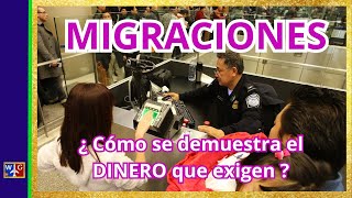 MIGRACIONES ¿ Cómo se demuestra el DINERO EXIGIDO [upl. by Macgregor130]