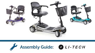 LiTech Scooter Range  CareCo Assembly Guide [upl. by Ylurt]