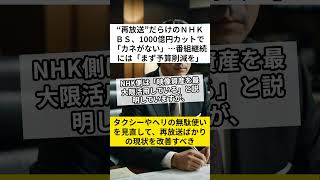 “再放送”だらけのＮＨＫＢＳ、1000億円カットで 「カネがない」… 番組継続には 「まず予算削減を」 NHKBS 再放送 予算削減 VOICEVOXずんだもん [upl. by Celestyn300]